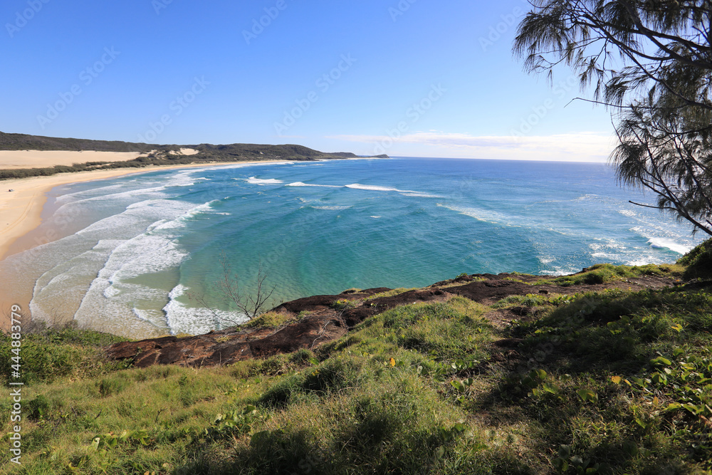 View from Indian Head on Fraser Island Australia