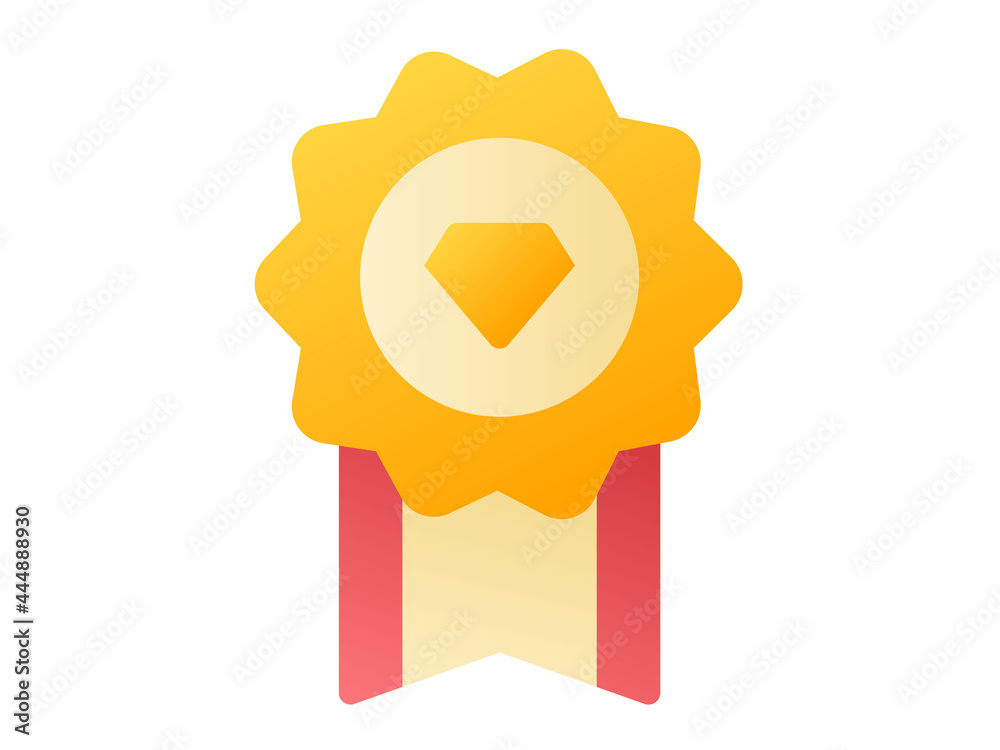 quality badge premium single isolated icon with smooth style quality badge premium single isolated icon with smooth style