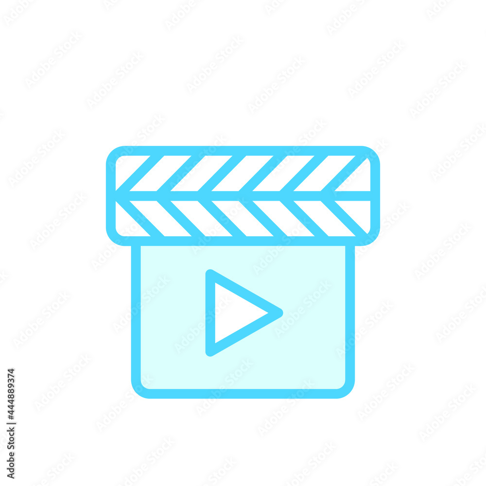 Illustration Vector graphic of clapper icon. Fit for film, movie, cinematography, director etc. Illustration Vector graphic of clapper icon. Fit for film, movie, cinematography, director etc.