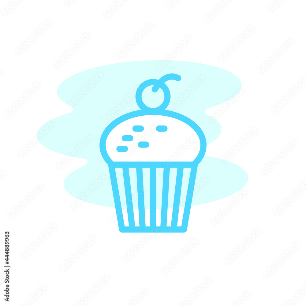 Illustration Vector Graphic of Cupcake icon Illustration Vector Graphic of Cupcake icon