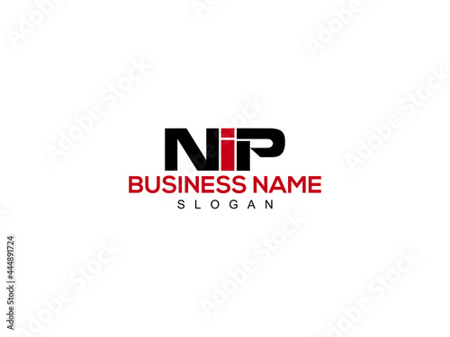 Letter NIP Logo Icon Vector Image Design For Company or Business
