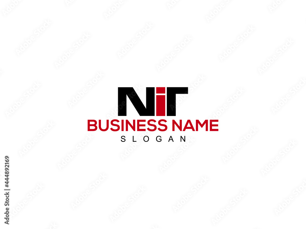 Letter NIT Logo Icon Vector Image Design For Company or Business - obrazy, fototapety, plakaty 