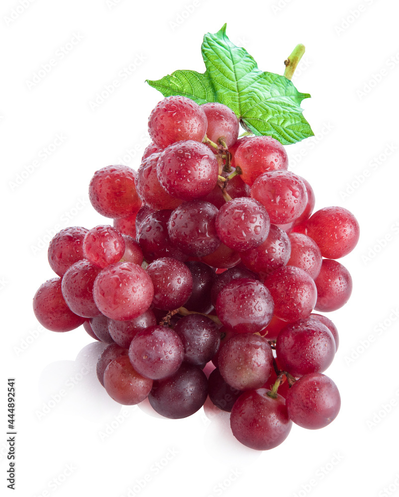 grapes isolated on over white background grapes isolated on over white background