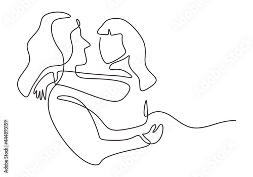 Continuous one line drawing...
