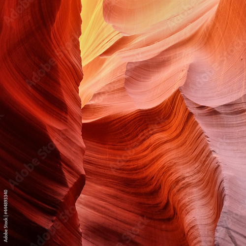Antelope Canyon natural rock formation, Arizona, United States.