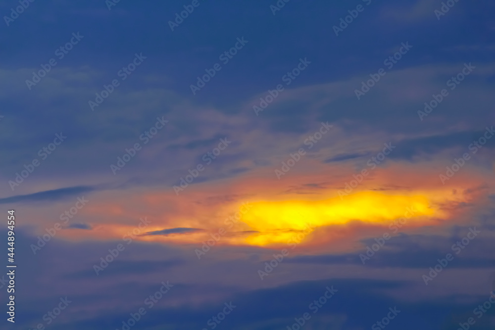 Landscape sky clouds background while sunset in the evening