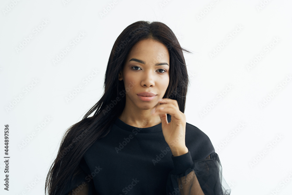 attractive african woman fashion hairstyle elegant style attractive african woman fashion hairstyle elegant style