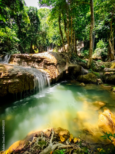 Fototapeta Naklejka Na Ścianę i Meble -  Pha Tad Waterfall in Kanchanaburi, Thailand