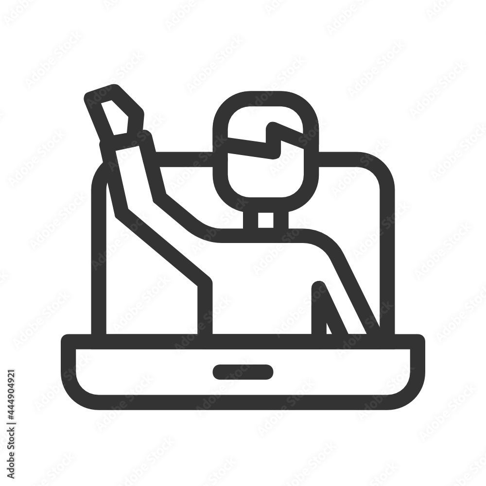 Online Education and Elearning outline icon Online Education and Elearning outline icon