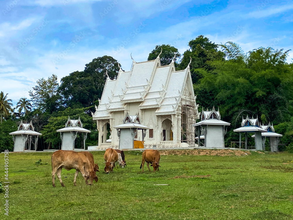 Kanchanaburi temple in Thailand