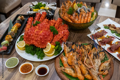 variety of seafood