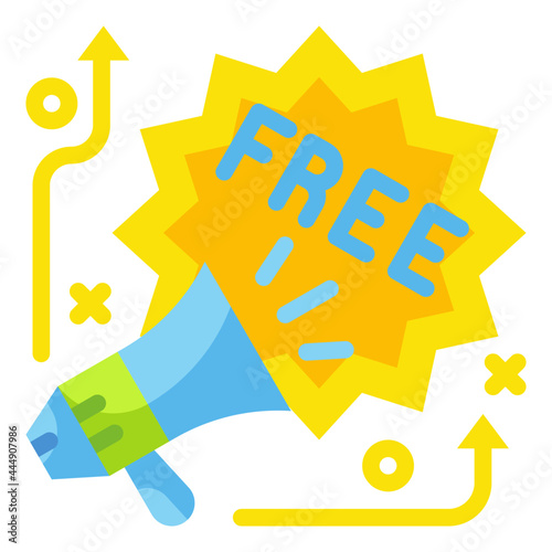freebie flat icon