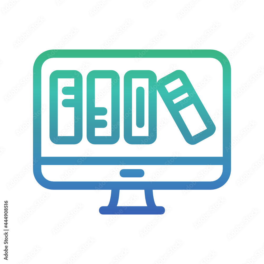 Online Education and Elearning gradient icon Online Education and Elearning gradient icon