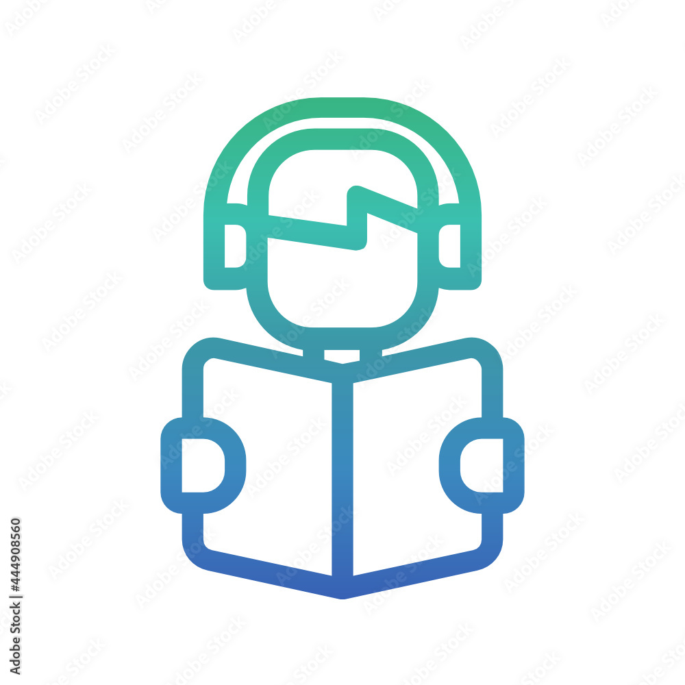 Online Education and Elearning gradient icon Online Education and Elearning gradient icon
