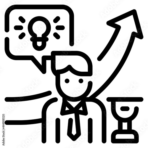 developing personal line icon
