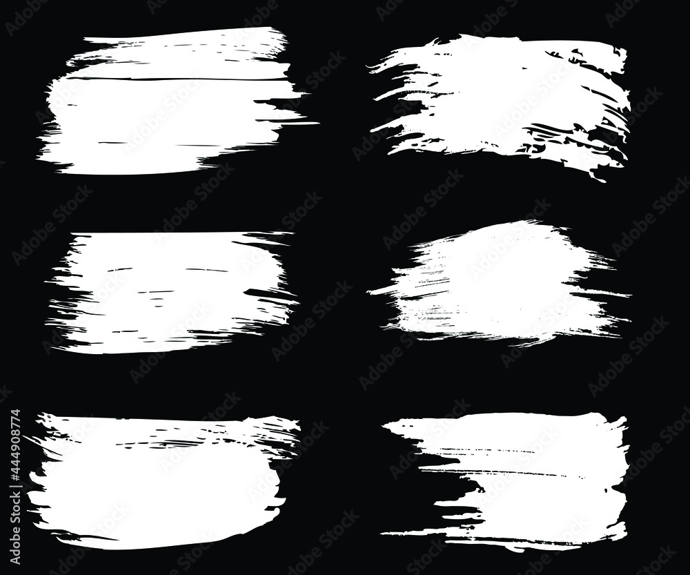 Set of white grunge urban backgrounds. Vector illustration. Isolated. Distress texture. Ink brush strokes. Dirty artistic design element for text frames, banners, posters Set of white grunge urban backgrounds. Vector illustration. Isolated. Distress texture. Ink brush strokes. Dirty artistic design element for text frames, banners, posters