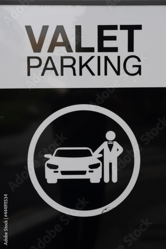 valet parking sign symbol photo