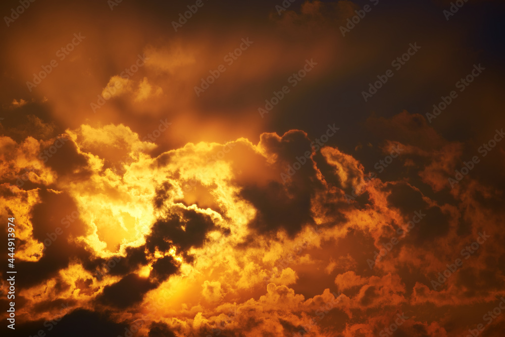 Dramatic cloudscape. Abstract nature background.