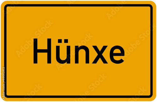 Village Sign Of Hünxe