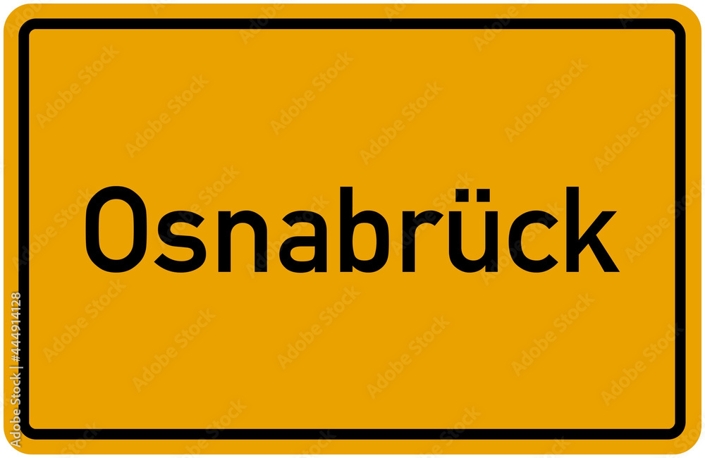 Fototapeta premium Village Sign Of Osnabrück