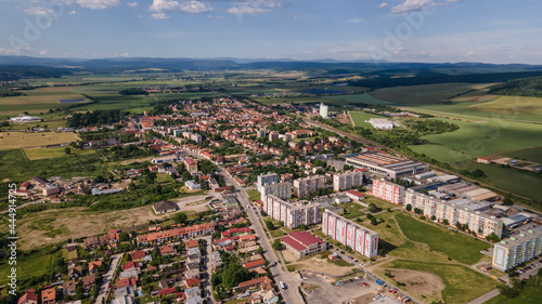 Aerial view of the town of Tornala in Slovakia © Peter