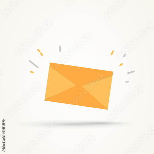  mail envelope on white background