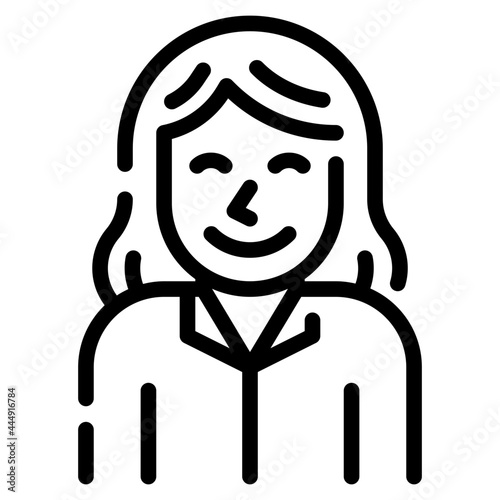 woman line icon