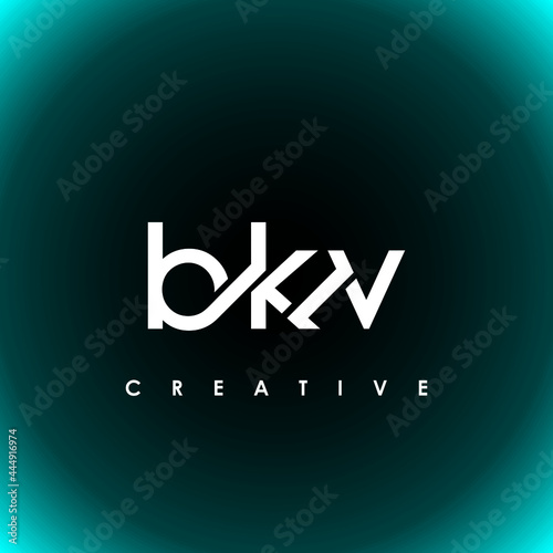 BKV Letter Initial Logo Design Template Vector Illustration photo