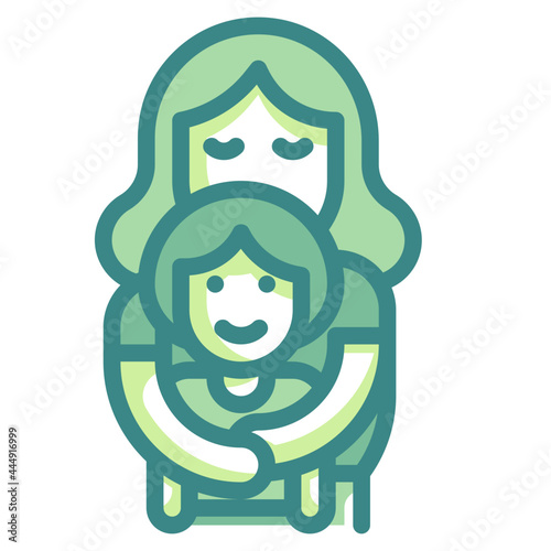 embrace blue line icon