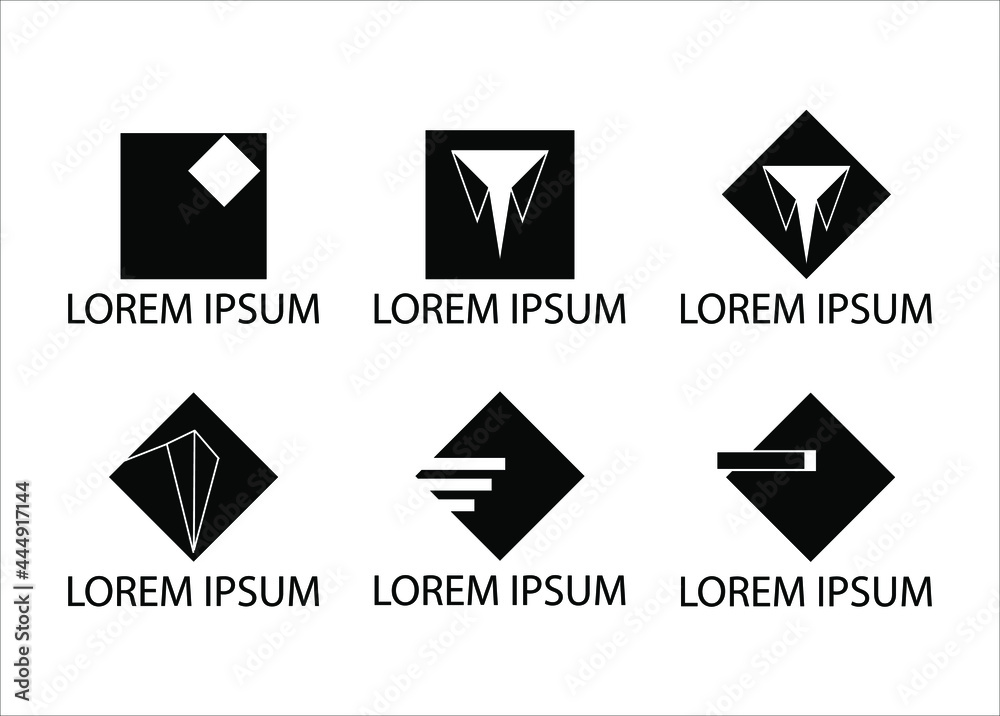 black and white logo concept vector image black and white logo concept vector image