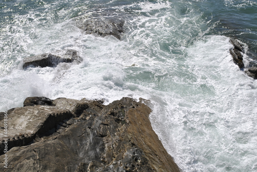 Waves and rocks. San Sebastian (Spain) Waves and rocks. San Sebastian (Spain)