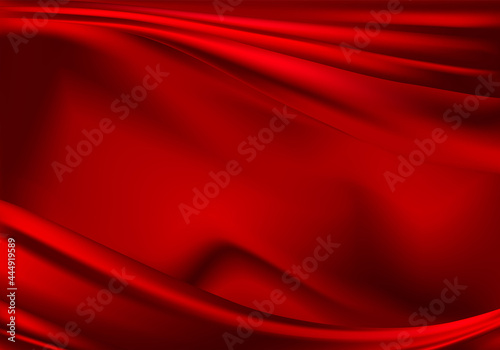 Abstract vector background luxury cloth or liquid wave or wavy folds of silk texture satin velvet material, luxurious background or elegant wallpaper