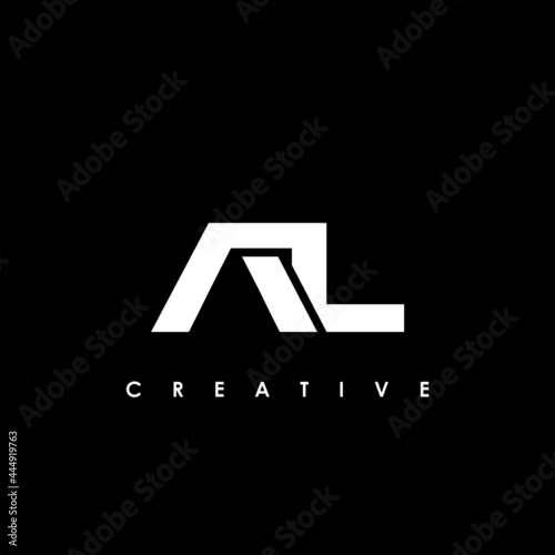 AL Letter Initial Logo Design Template Vector Illustration