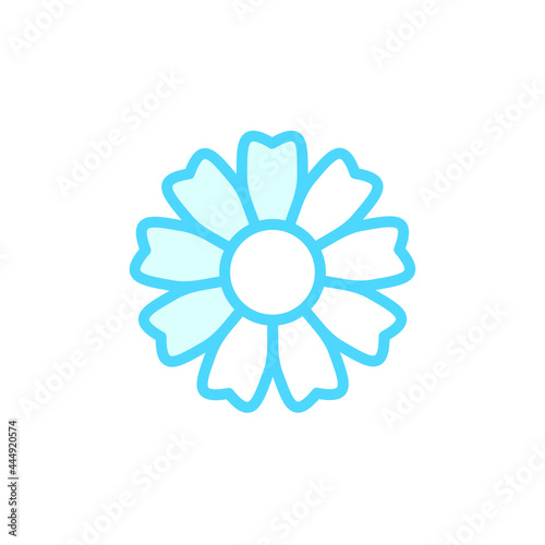 Illustration Vector graphic of flower icon. Fit for floral, garden, blossom, beautiful etc. © icon corner