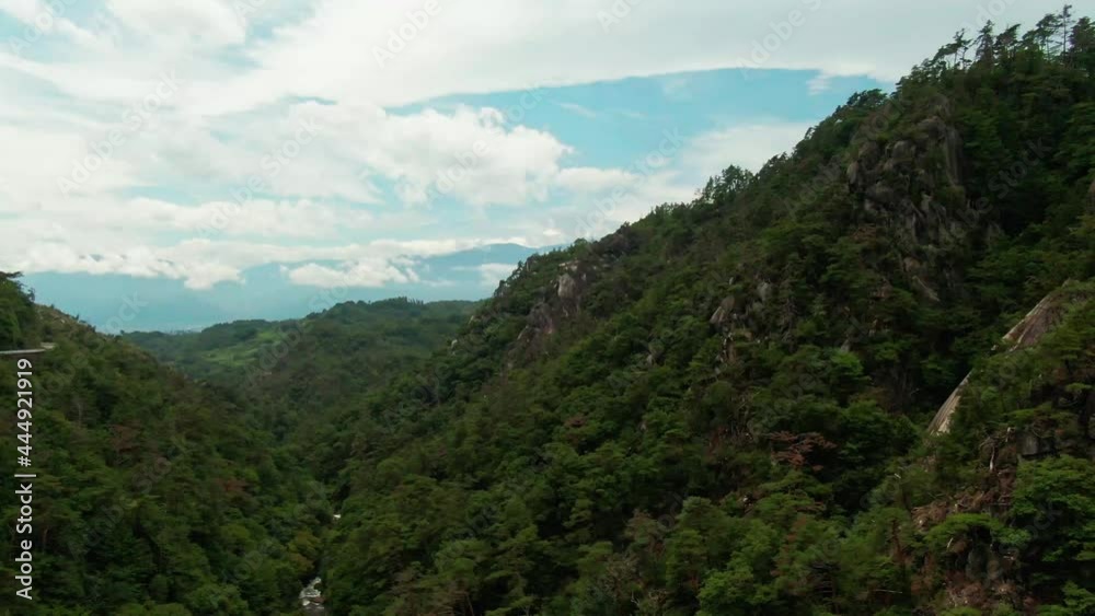 日本一の渓谷美 昇仙峡(ミニ泰山)の空撮 日本一の渓谷美 昇仙峡(ミニ泰山)の空撮
