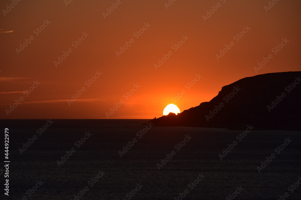 Naklejka premium sunset in marseille