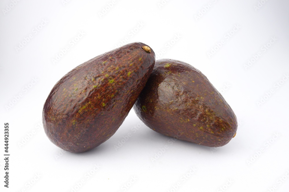 fresh fruit of avocado isolated on a white background fresh fruit of avocado isolated on a white background