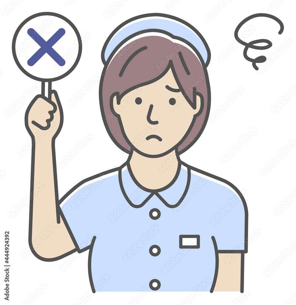 Nurse showing placard vector illustration Nurse showing placard vector illustration