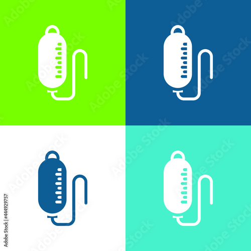 Blood Transfusion Flat four color minimal icon set