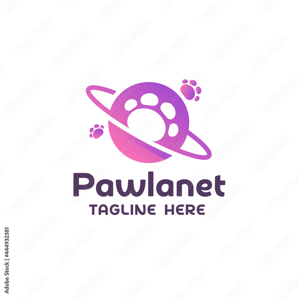 Obraz premium Abstract Pawlanet Logo
