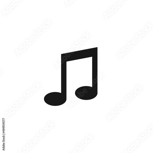 music, melody, note icon. Vector illustration for graphic design, Web, UI, app