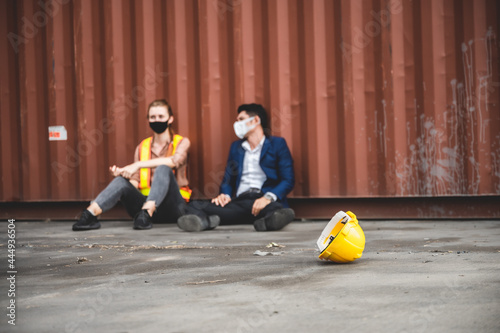 unemployed foreman are sad,...