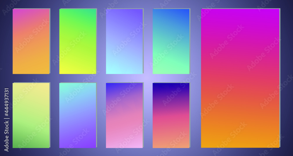 Obraz premium Color gradient cover design. Vibrant background for screen, poster, banner, wallpaper, social media post