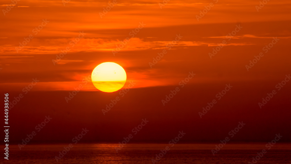sea, beach and sunset, background