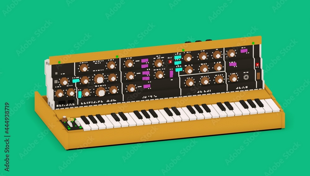 Synthesizer. 3D illustration Synthesizer. 3D illustration