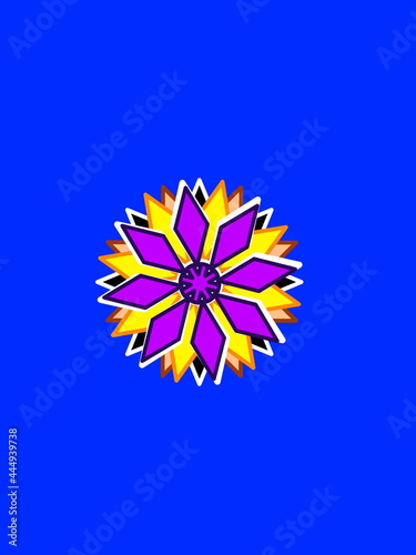 abstract blue star