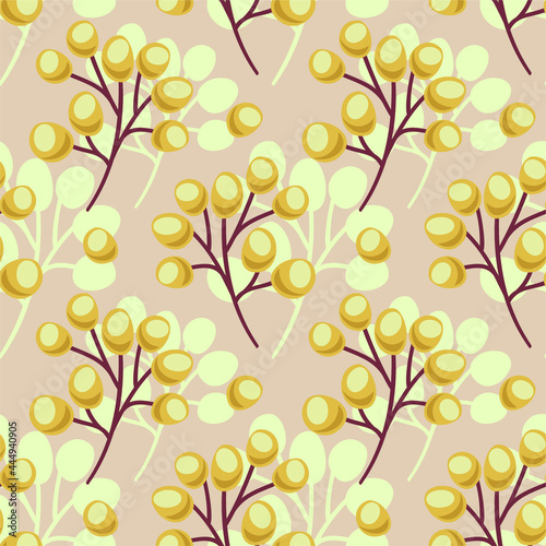 Simple floral abstract seamless pattern  © Evita