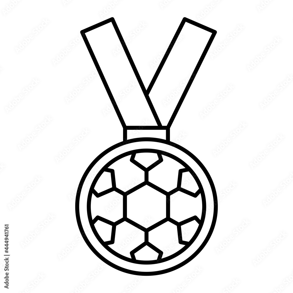 Fototapeta premium Vector Medal Outline Icon Design