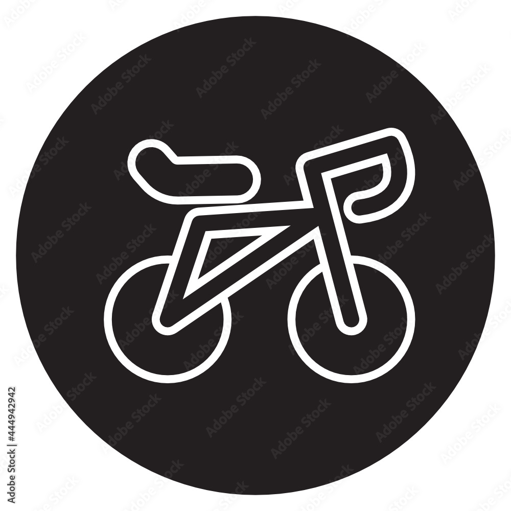 Mountain bike , Outdoor and Camping solid icon. Mountain bike , Outdoor and Camping solid icon.