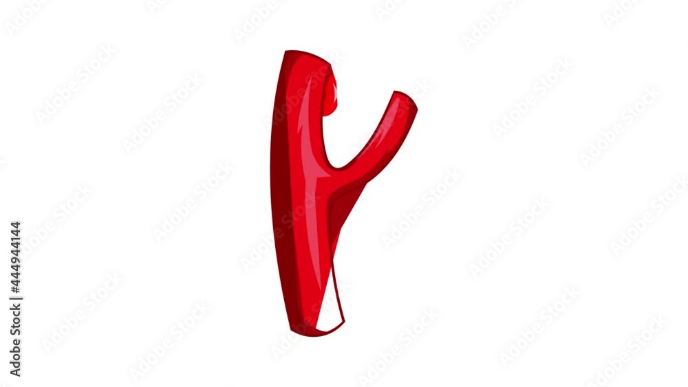 Blood vessel icon animation cartoon best object isolated on white background Blood vessel icon animation cartoon best object isolated on white background